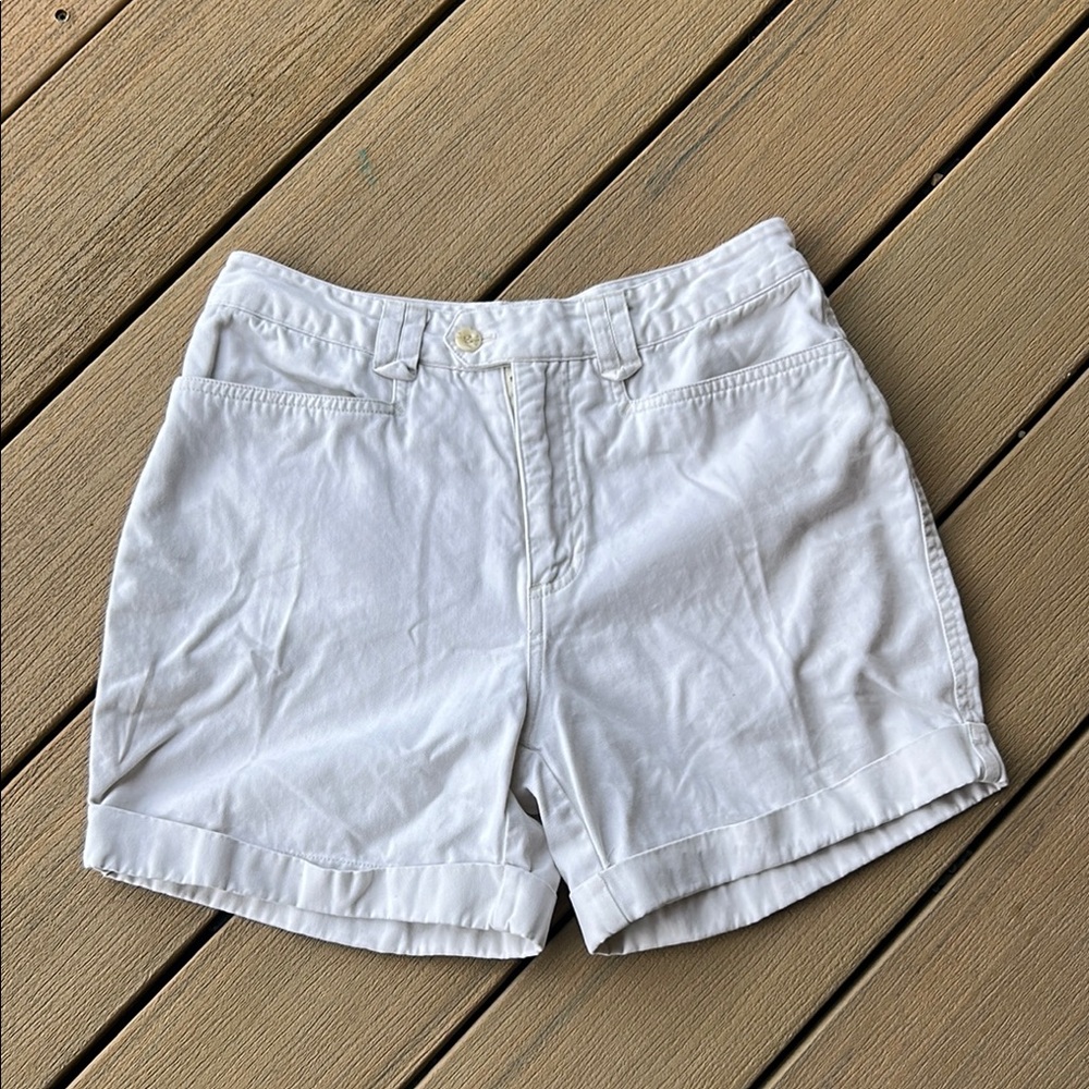 Y2K light khaki Bermuda mom shorts size 4